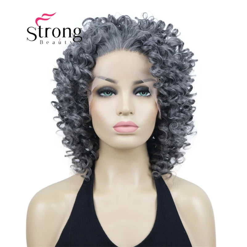 Lace Front Wigs for Women Short Curly Wig Color Naturally Synthetic Heat Resistant