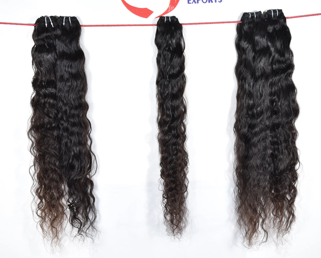 Raw Indian Manufactures Natural Color Aligned Cuticle No Processing Virgin Women's Black Hair Bundle Human Hair Extensions
