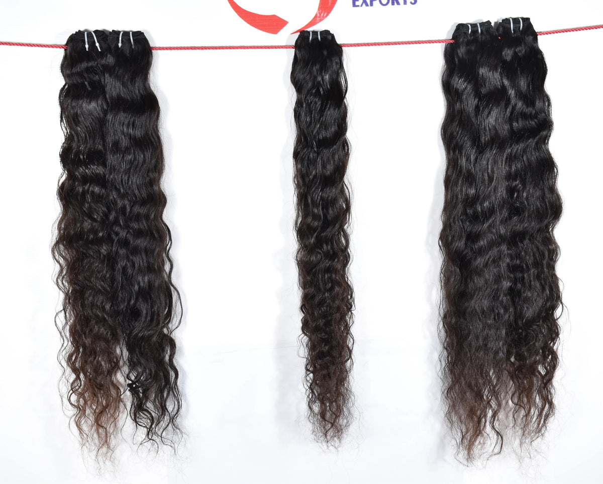Raw Indian Manufactures Natural Color Aligned Cuticle No Processing Virgin Women's Black Hair Bundle Human Hair Extensions
