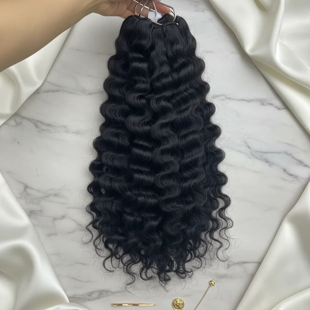 Raw Vietnamese Virgin Human Hair Bundles Vendors Pixie Curly Wholesale Cuticle Aligned Hair Extensions