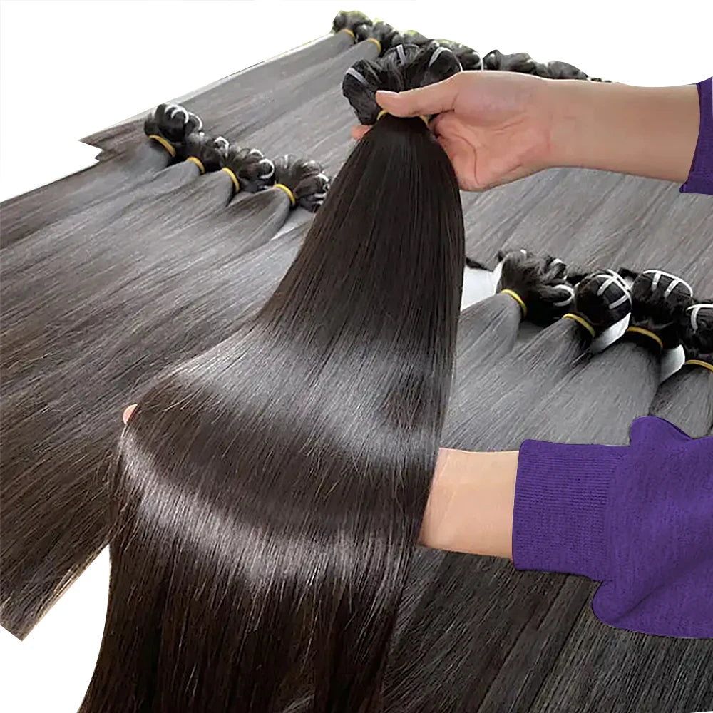 Wholesale Factory Vietnamese Human Hair Bundles Straight Silky Smooth Raw Virgin Hair Extensions