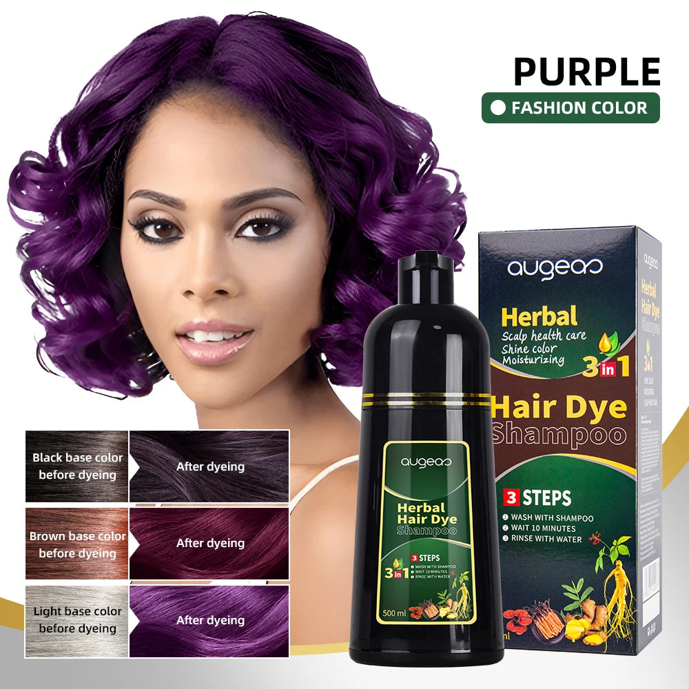 Magic Fast Hair Color Herbal Natural OEM Black Hair Dye Shampoo