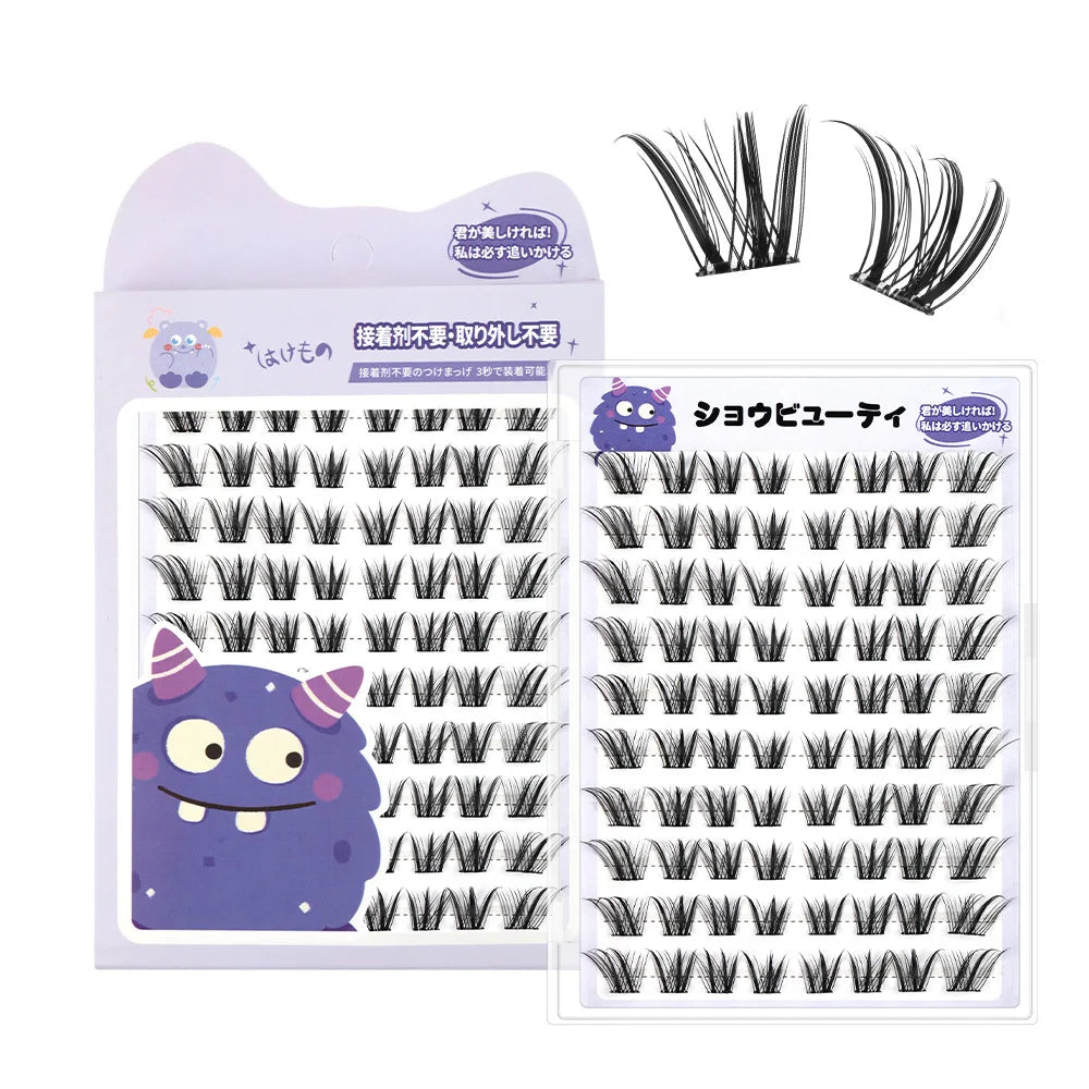 Cluster Lash Trays Cilios Tufinho Lashes Wholesale Mink Lash Clusters Kit Custom logo Cluster Lashes Kit Eyelash Book