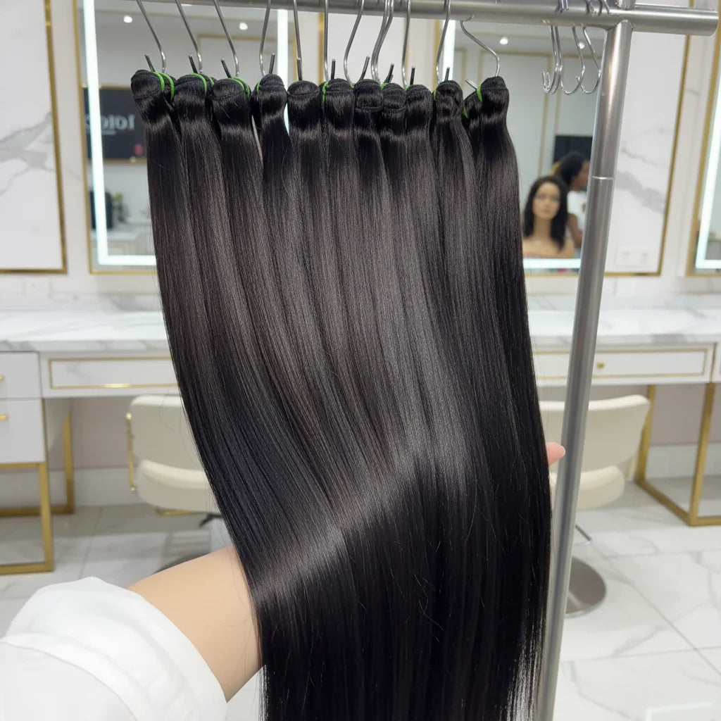 Wholesale Factory Vietnamese Human Hair Bundles Straight Silky Smooth Raw Virgin Hair Extensions