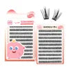 Cluster Lash Trays Cilios Tufinho Lashes Wholesale Mink Lash Clusters Kit Custom logo Cluster Lashes Kit Eyelash Book