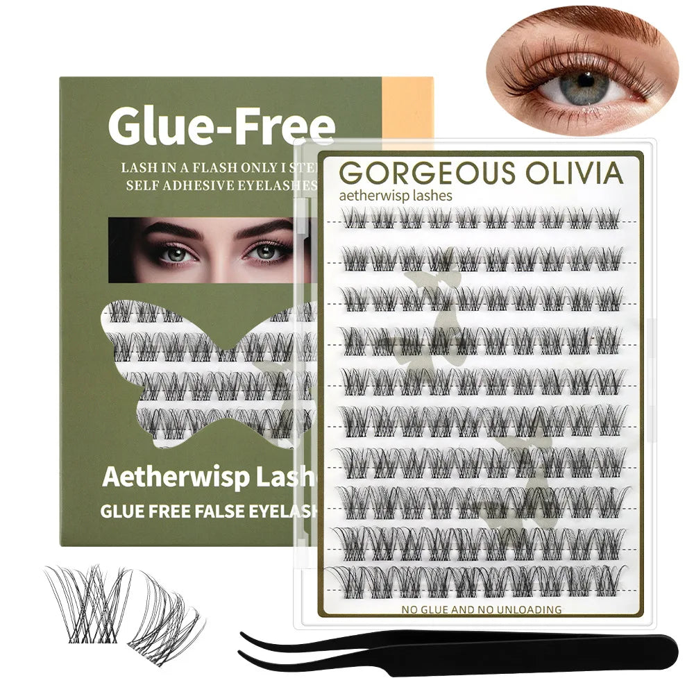 Cluster Lash Trays Cilios Tufinho Lashes Wholesale Mink Lash Clusters Kit Custom logo Cluster Lashes Kit Eyelash Book