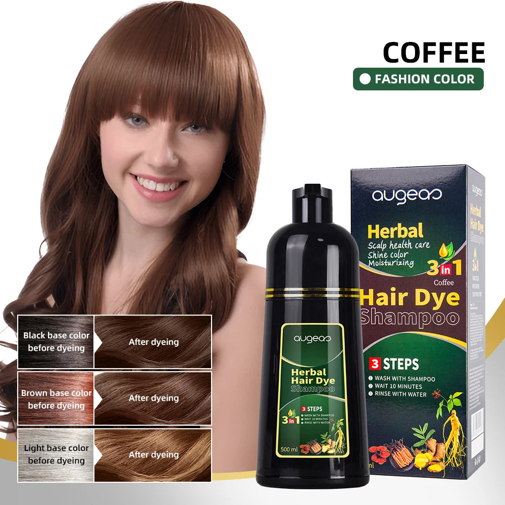 Magic Fast Hair Color Herbal Natural OEM Black Hair Dye Shampoo