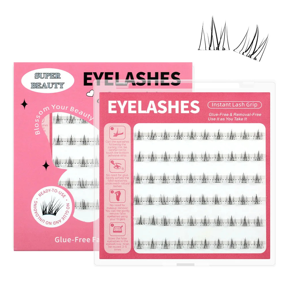 Cluster Lash Trays Cilios Tufinho Lashes Wholesale Mink Lash Clusters Kit Custom logo Cluster Lashes Kit Eyelash Book