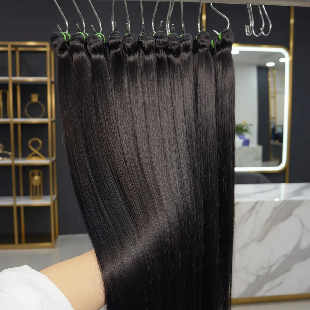 Wholesale Factory Vietnamese Human Hair Bundles Straight Silky Smooth Raw Virgin Hair Extensions