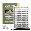 Cluster Lash Trays Cilios Tufinho Lashes Wholesale Mink Lash Clusters Kit Custom logo Cluster Lashes Kit Eyelash Book