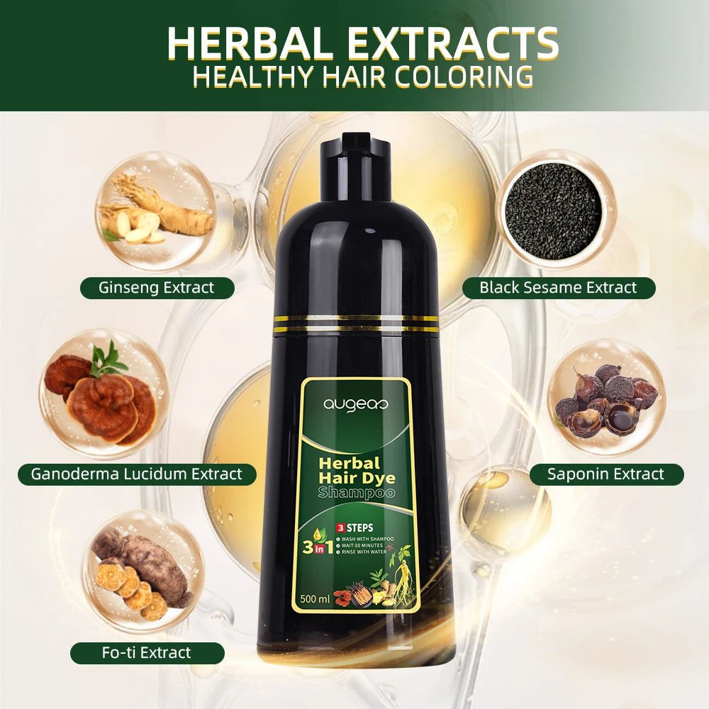 Magic Fast Hair Color Herbal Natural OEM Black Hair Dye Shampoo