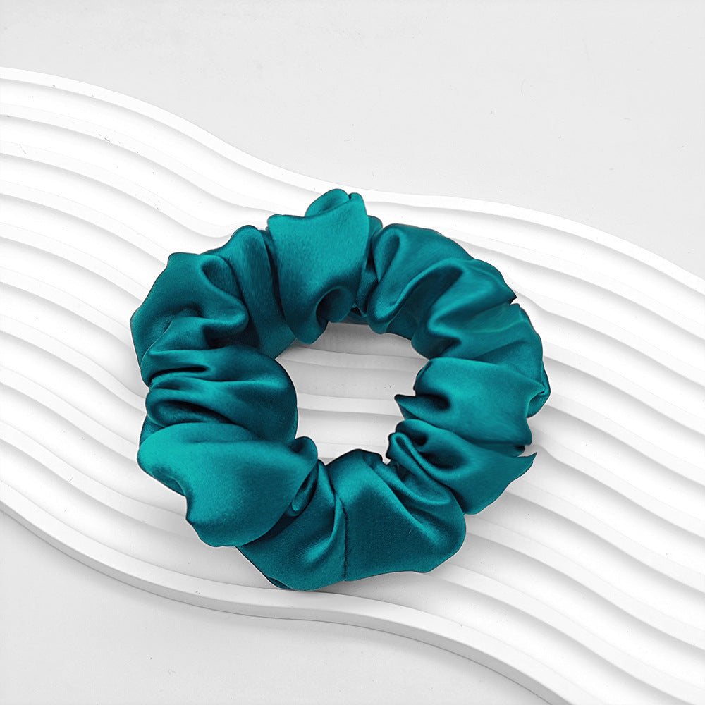 C Silk Scrunchie 19mm 100% Mulberry Silk High Elasticity 3.5cm French Hair Care Ins Hair Tie Scrunchie