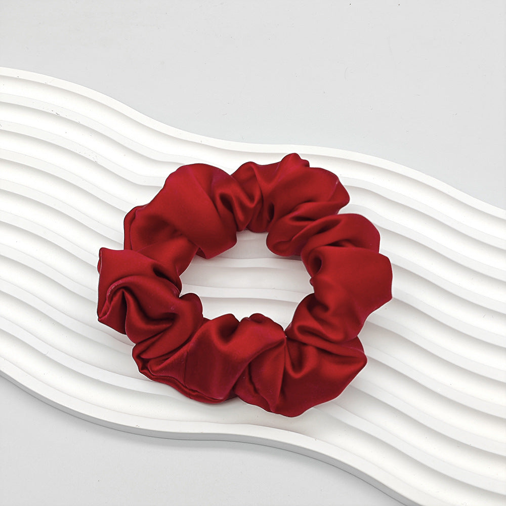 C Silk Scrunchie 19mm 100% Mulberry Silk High Elasticity 3.5cm French Hair Care Ins Hair Tie Scrunchie