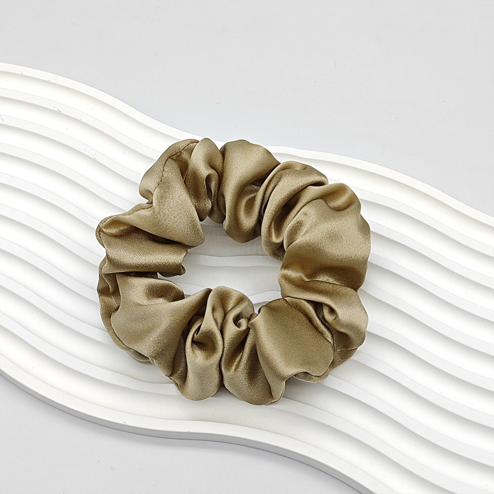 C Silk Scrunchie 19mm 100% Mulberry Silk High Elasticity 3.5cm French Hair Care Ins Hair Tie Scrunchie