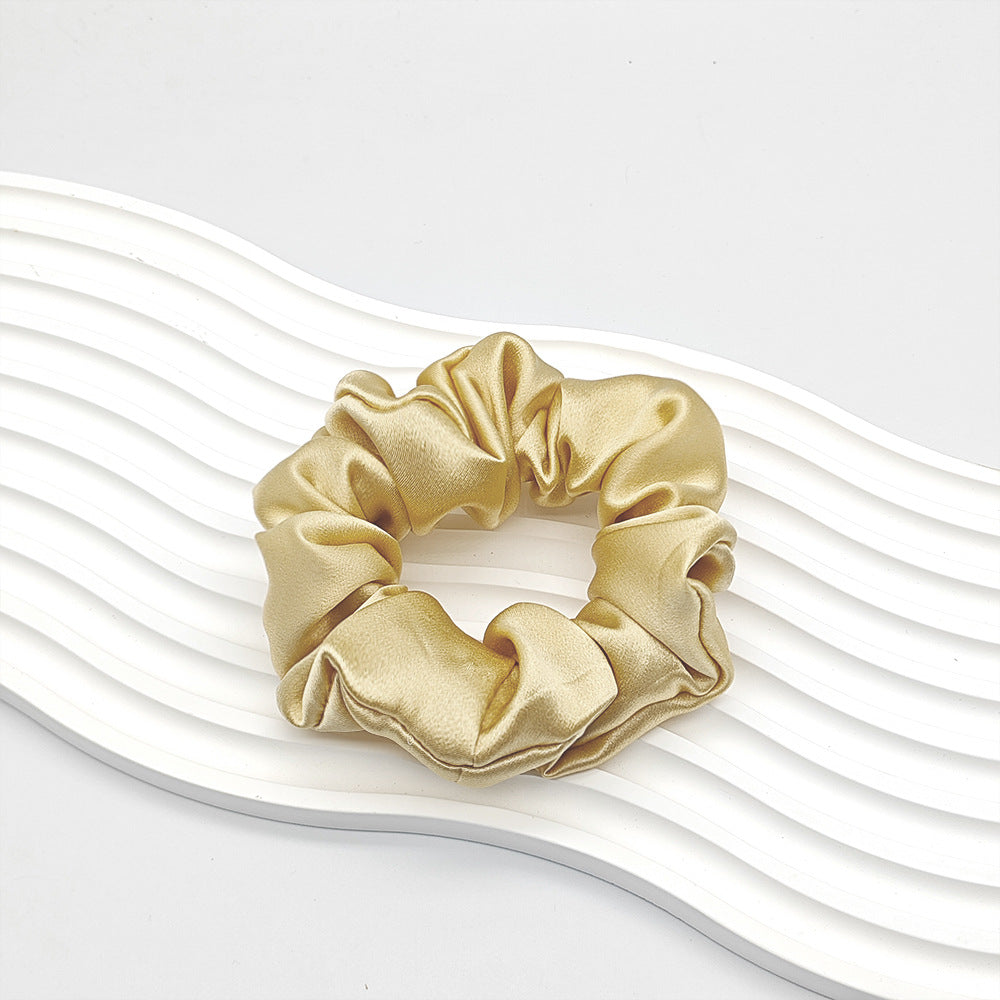 C Silk Scrunchie 19mm 100% Mulberry Silk High Elasticity 3.5cm French Hair Care Ins Hair Tie Scrunchie