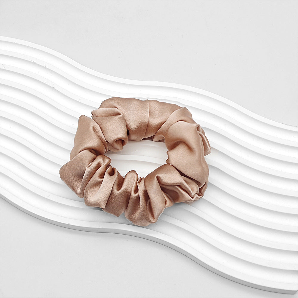 C Silk Scrunchie 19mm 100% Mulberry Silk High Elasticity 3.5cm French Hair Care Ins Hair Tie Scrunchie