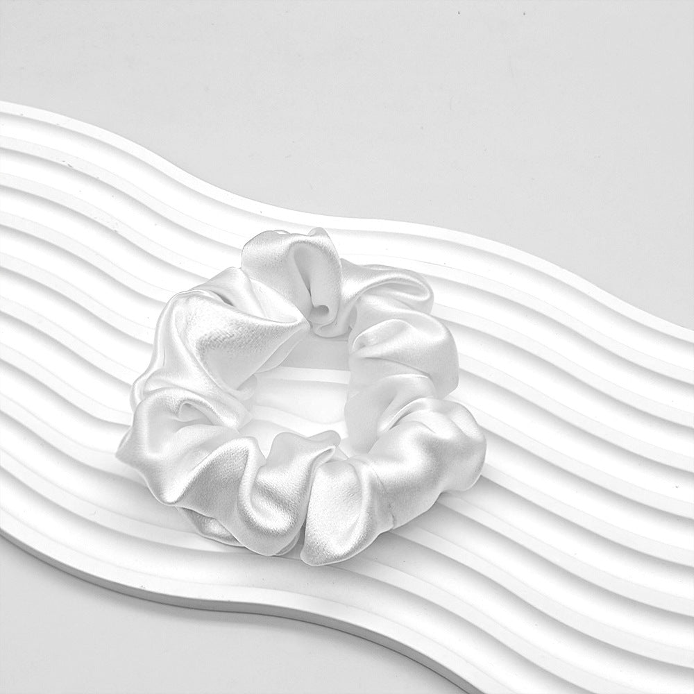 C Silk Scrunchie 19mm 100% Mulberry Silk High Elasticity 3.5cm French Hair Care Ins Hair Tie Scrunchie