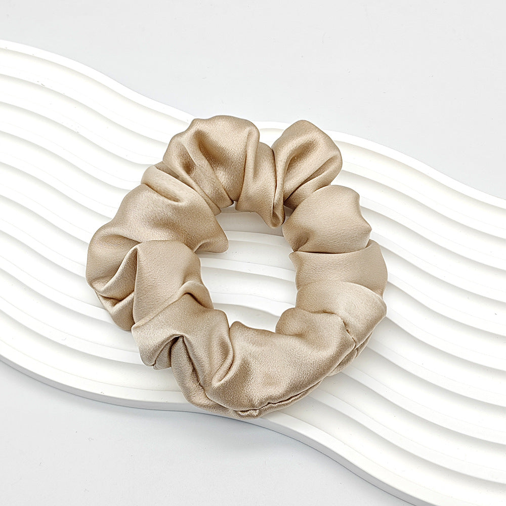 C Silk Scrunchie 19mm 100% Mulberry Silk High Elasticity 3.5cm French Hair Care Ins Hair Tie Scrunchie