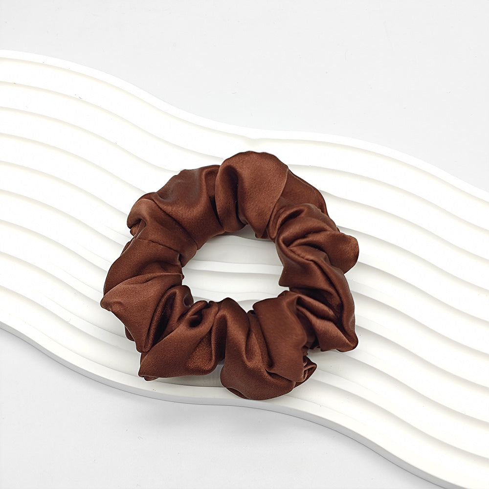 C Silk Scrunchie 19mm 100% Mulberry Silk High Elasticity 3.5cm French Hair Care Ins Hair Tie Scrunchie