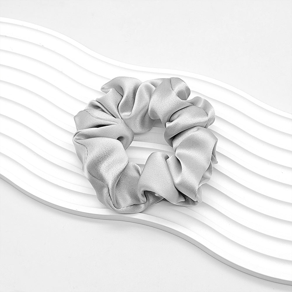 C Silk Scrunchie 19mm 100% Mulberry Silk High Elasticity 3.5cm French Hair Care Ins Hair Tie Scrunchie