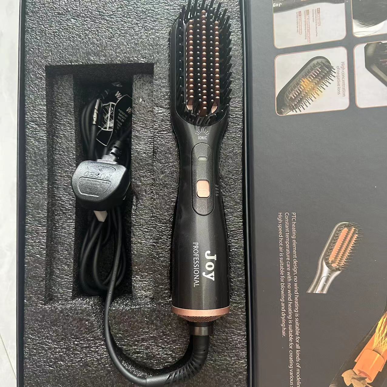 Cross-border new electric three-in-one hair dryer hot air comb hair comb hair dryer hair curling iron