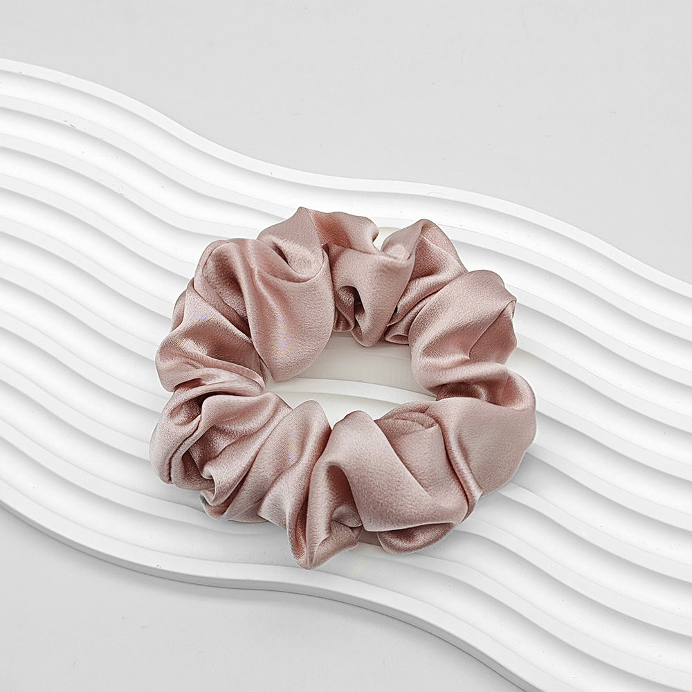 C Silk Scrunchie 19mm 100% Mulberry Silk High Elasticity 3.5cm French Hair Care Ins Hair Tie Scrunchie