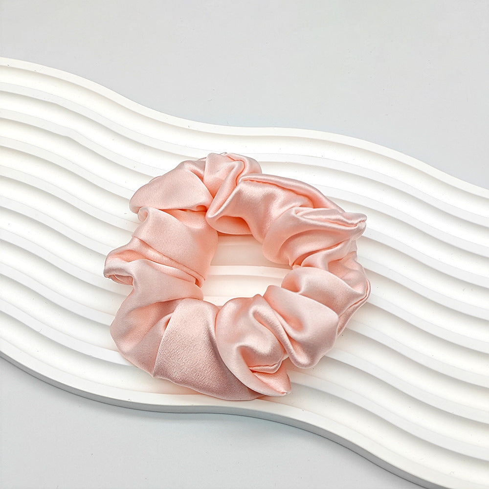 C Silk Scrunchie 19mm 100% Mulberry Silk High Elasticity 3.5cm French Hair Care Ins Hair Tie Scrunchie