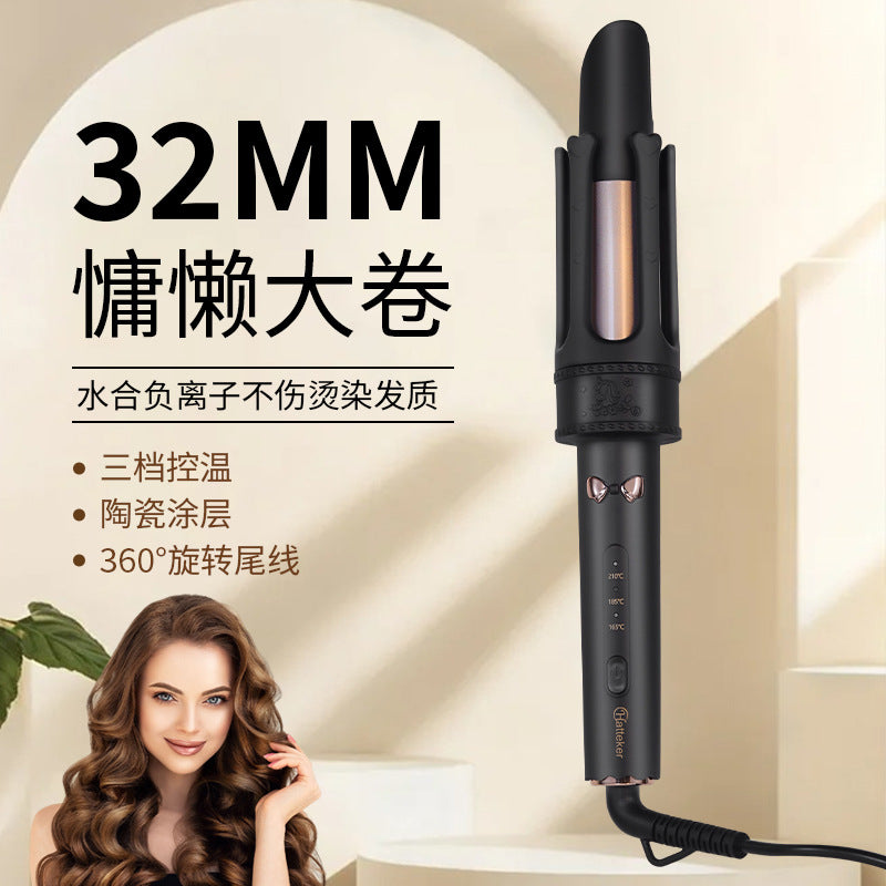 Women's new electric curling iron full-automatic 32mm big wave curling iron lazy constant temperature hair care curling iron