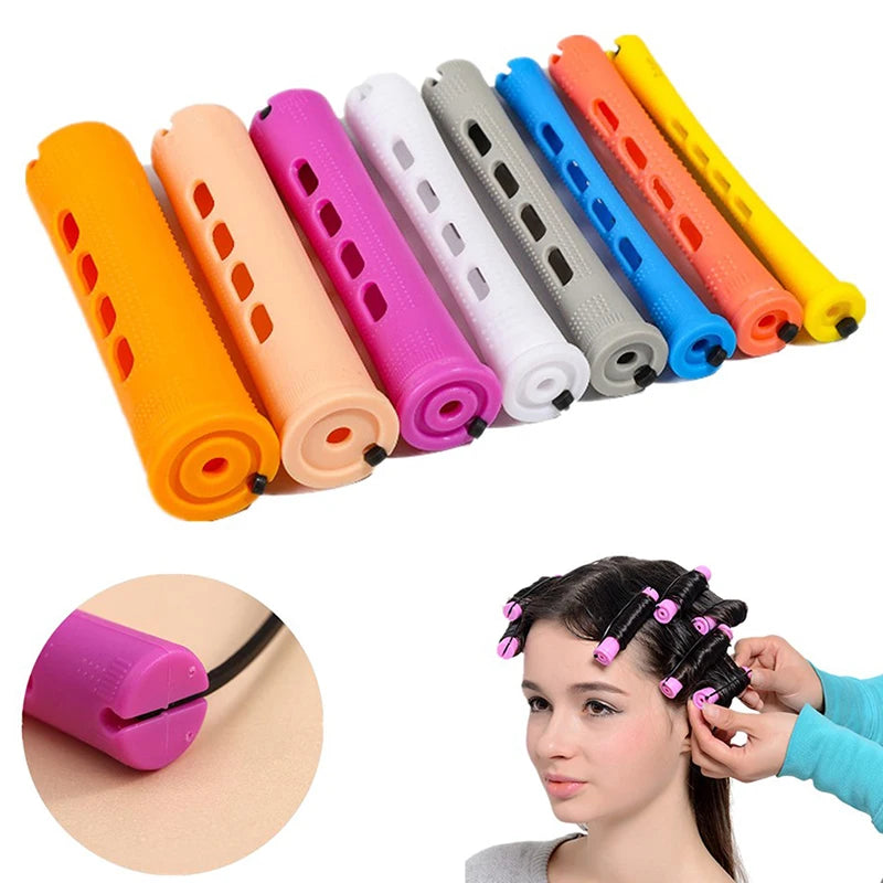 ✰✪12pcs Hair Perm Rods Short Cold Wave Rods Hair Curler No Heat Perming Rods Hair Curling Rollers Curlers Curling Hair Tools