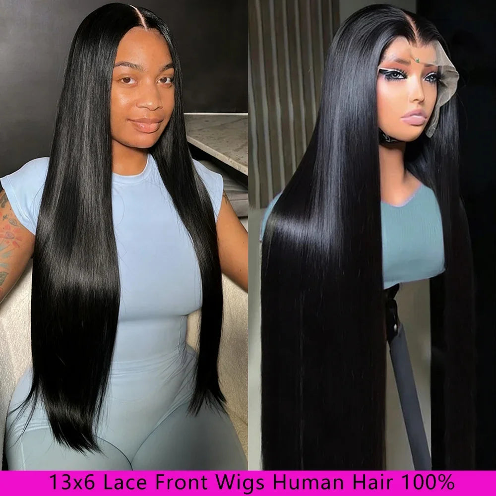 Lace Front  Hair Wigs  Straight Hair Wigs Transparent Brazilian Wigs  Hair For Women Pre Plucked