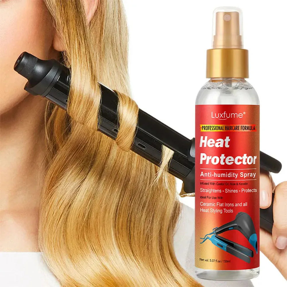 100ML Heat Protectant Spray for Hair Professional Grade Thermal Protector Anti-frizz Thermal Protection Spray Repairs Damage