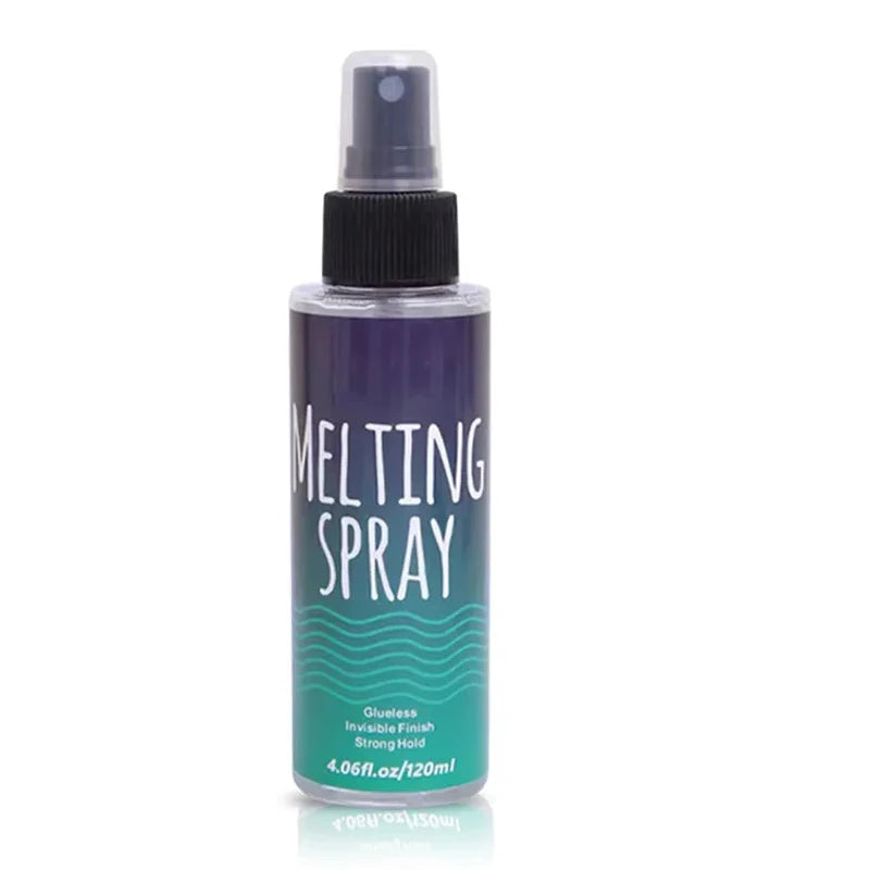Lace Melting and Holding Spray Glue-Less Hair Adhesive for Wigs Strong Natural Finishing Holding Mousse Spray Front Lace Glue