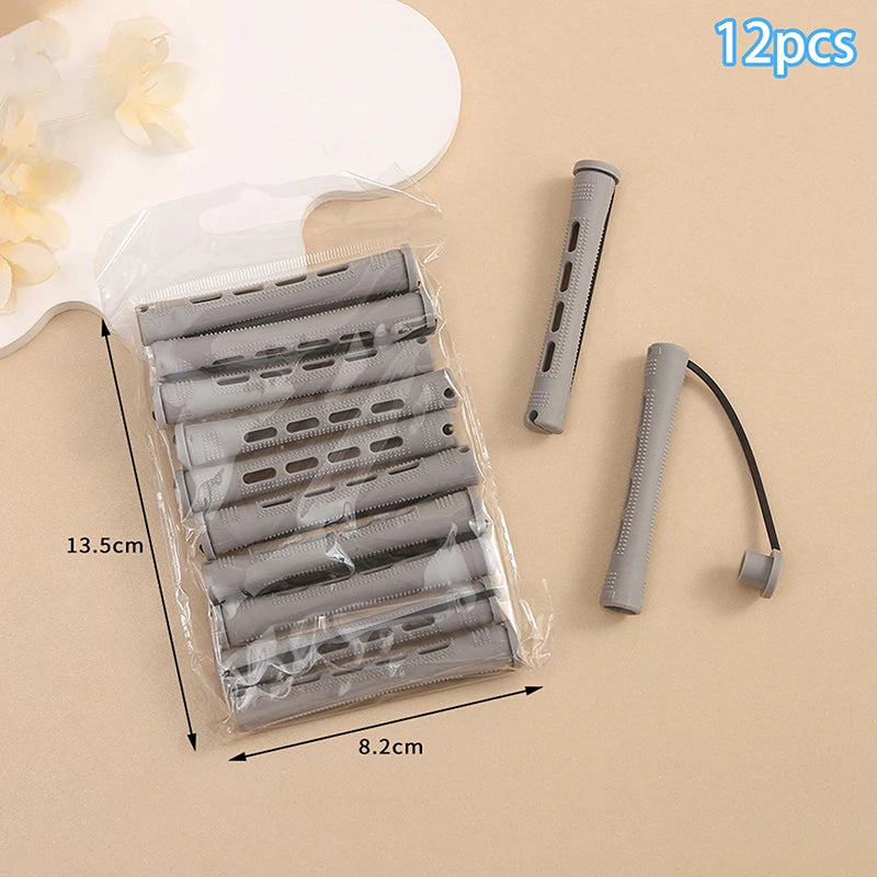 ✰✪12pcs Hair Perm Rods Short Cold Wave Rods Hair Curler No Heat Perming Rods Hair Curling Rollers Curlers Curling Hair Tools