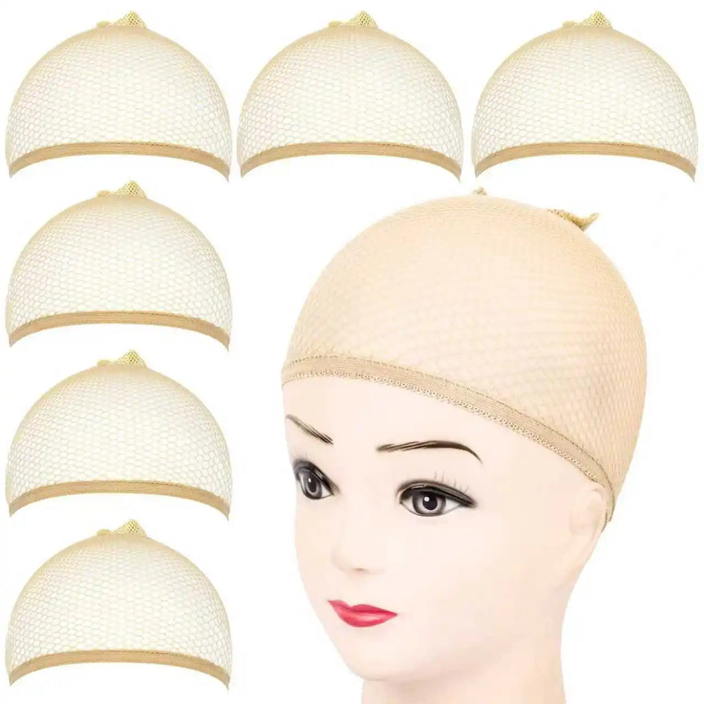 Mesh Wig Cap Stretchable Elastic Black Hair Net Stretch Open Ended Fishnet Wig Net Breathable Mesh Cap for Wig Accessories