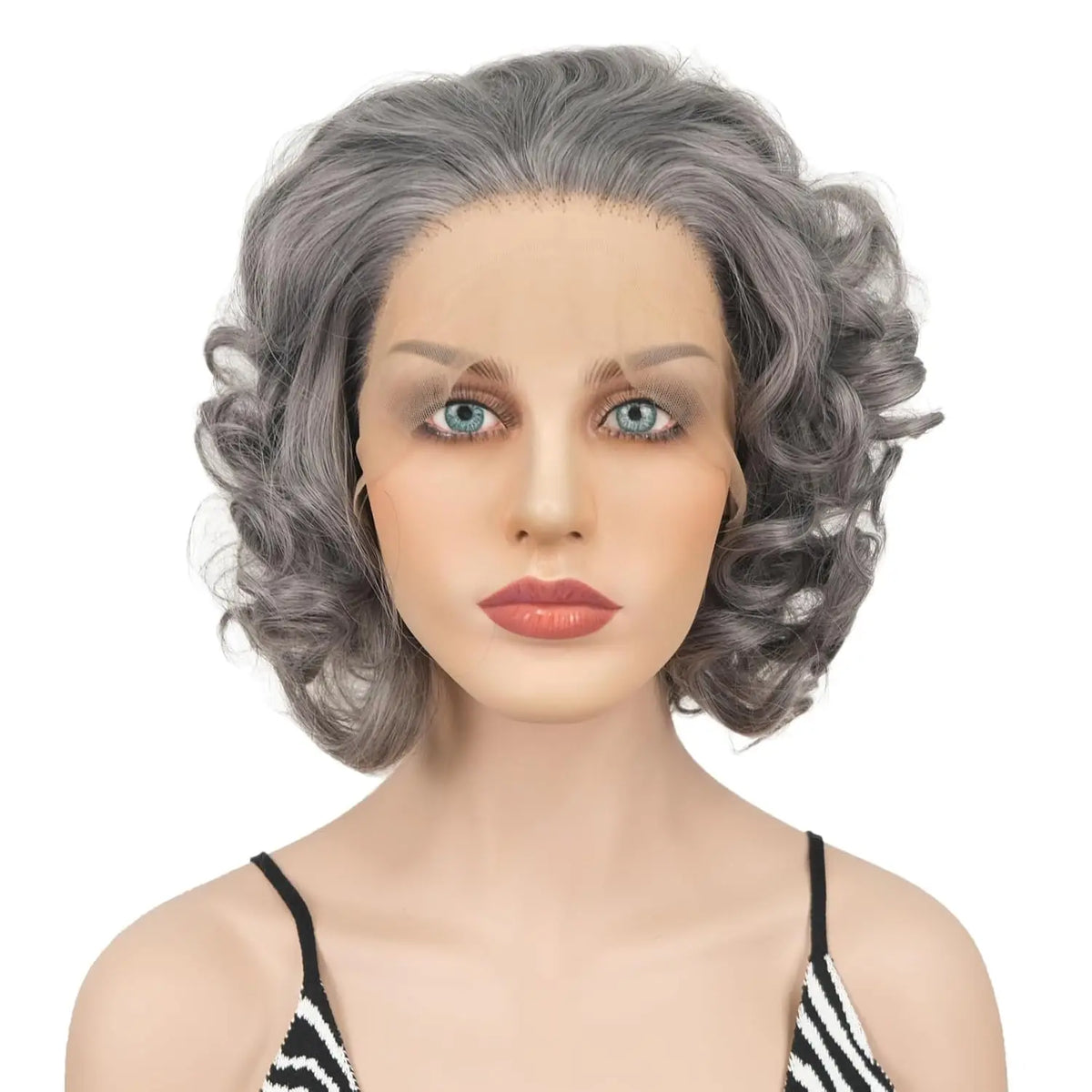 Lace Front Wigs for Women Short Curly Wig Color Naturally Synthetic Heat Resistant