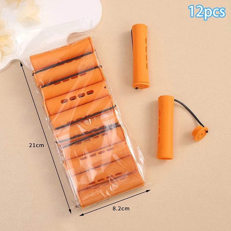 ✰✪12pcs Hair Perm Rods Short Cold Wave Rods Hair Curler No Heat Perming Rods Hair Curling Rollers Curlers Curling Hair Tools