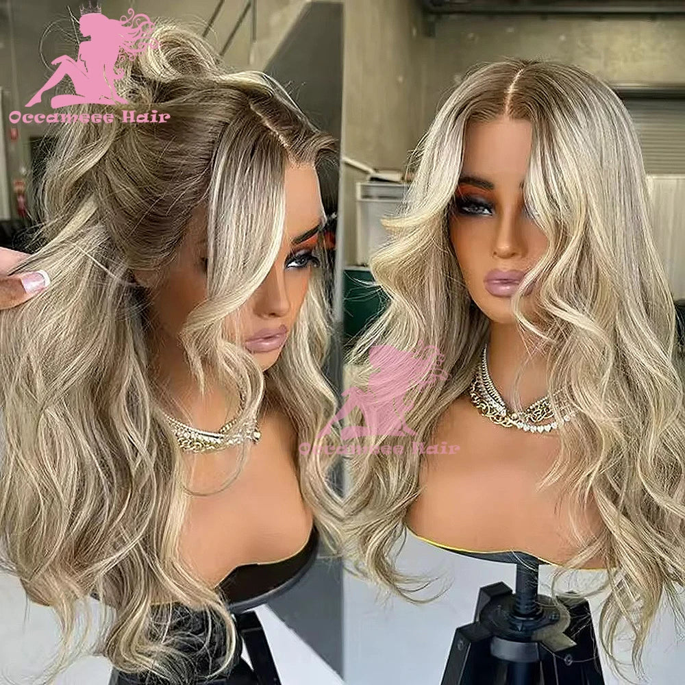Hd Lace Front Wigs 13X6 Deep Part, Indian Temple Virgin Cuticle Aligned Human Hair Hd Curly Full Lace Front Human Hair Wigs