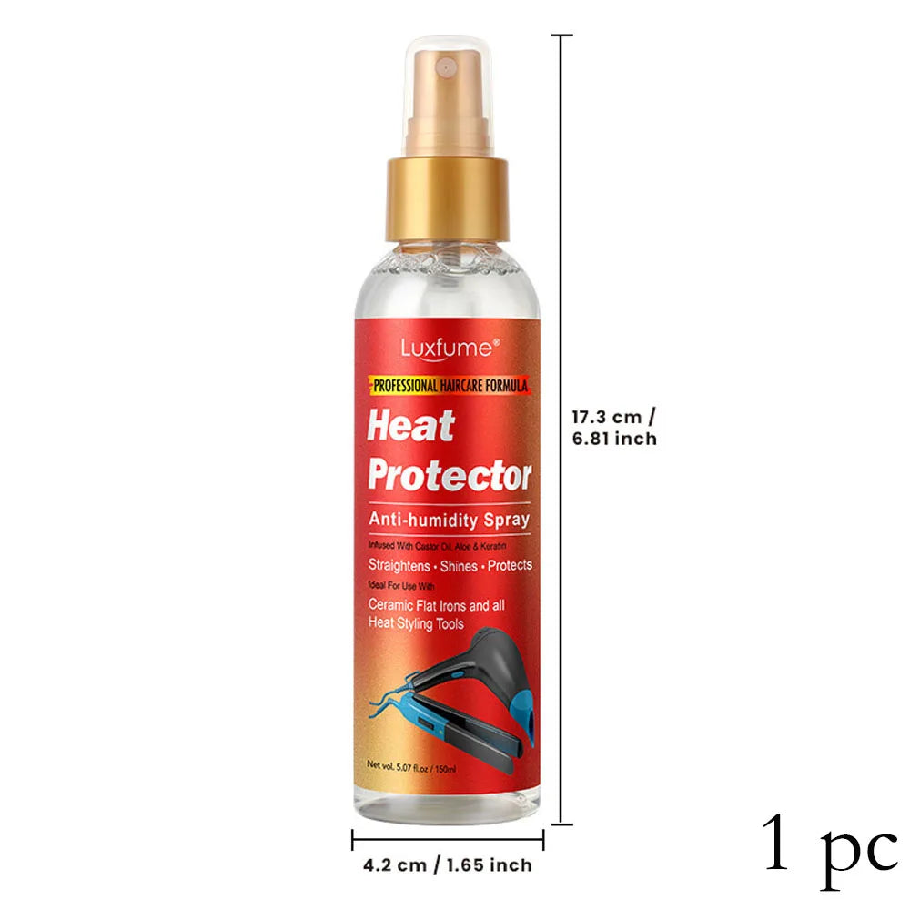 100ML Heat Protectant Spray for Hair Professional Grade Thermal Protector Anti-frizz Thermal Protection Spray Repairs Damage
