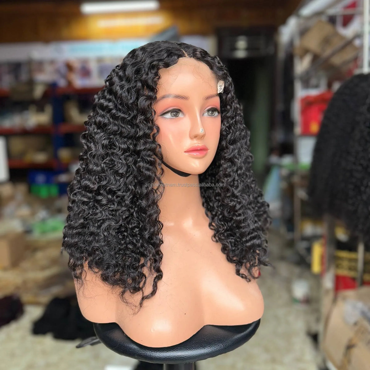 Burmese Curly Human Hair Products Vietnamese Human Hair Wigs Lace Front Raw Vietnamese Hair Wigs Glueless Style