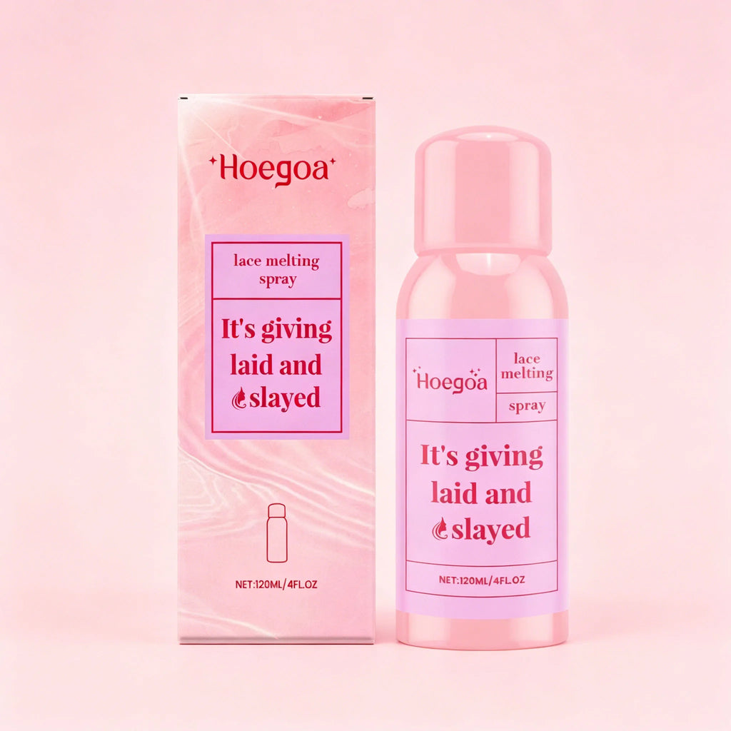 Lace Melting Spray Strong Hold Non Irritating Invisibility Waterproof Seamless Finish Glue Natural Hairline Wig Fixative Spray