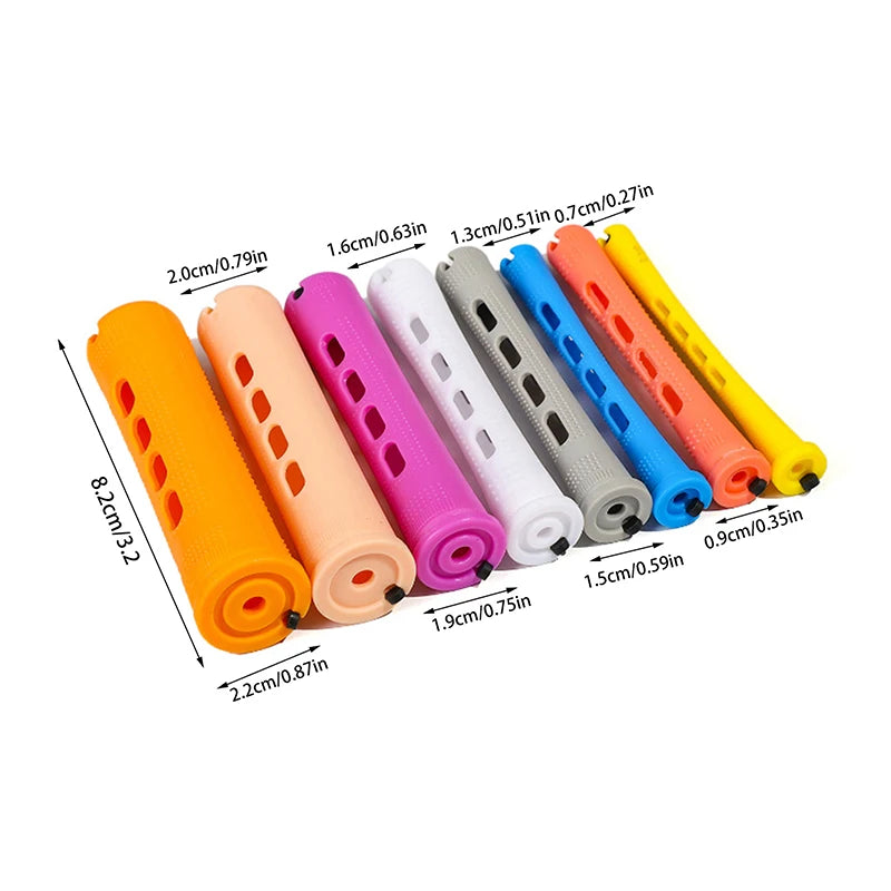 ✰✪12pcs Hair Perm Rods Short Cold Wave Rods Hair Curler No Heat Perming Rods Hair Curling Rollers Curlers Curling Hair Tools