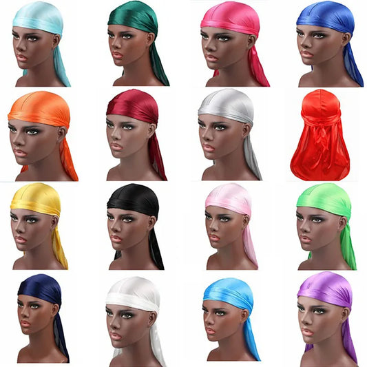 Female Turban Dorag for Men Hair Wrap Scarf Headscarves Ladies Hijab Cancer Head Scarf Turban Braid Head Bandana TJ02