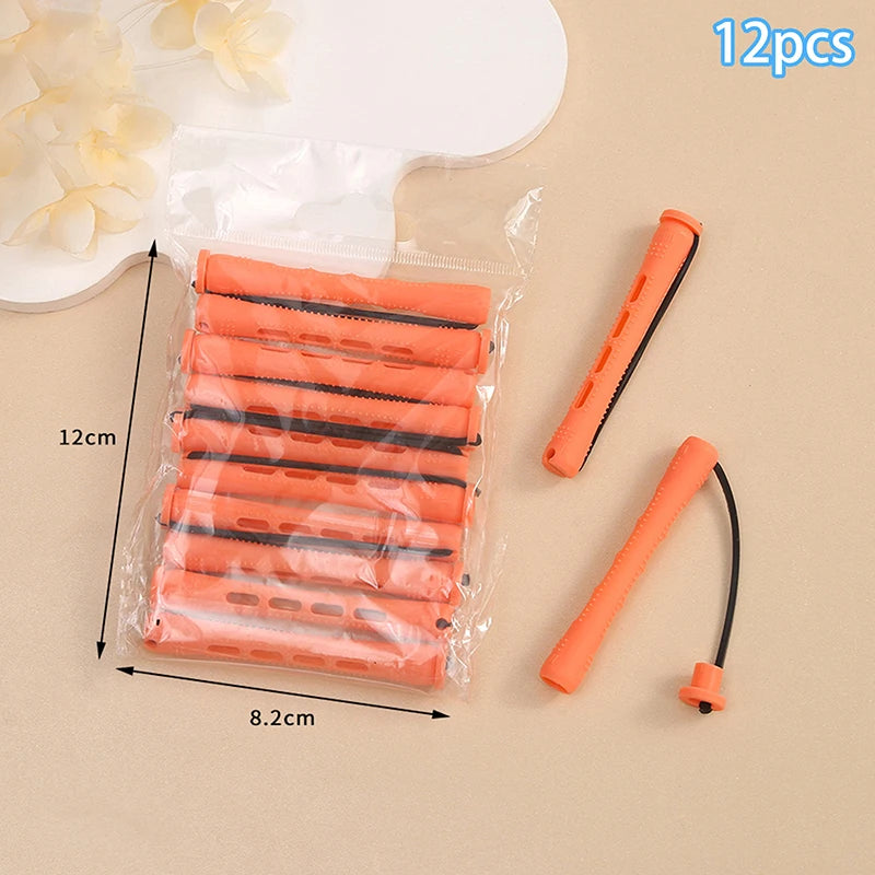 ✰✪12pcs Hair Perm Rods Short Cold Wave Rods Hair Curler No Heat Perming Rods Hair Curling Rollers Curlers Curling Hair Tools
