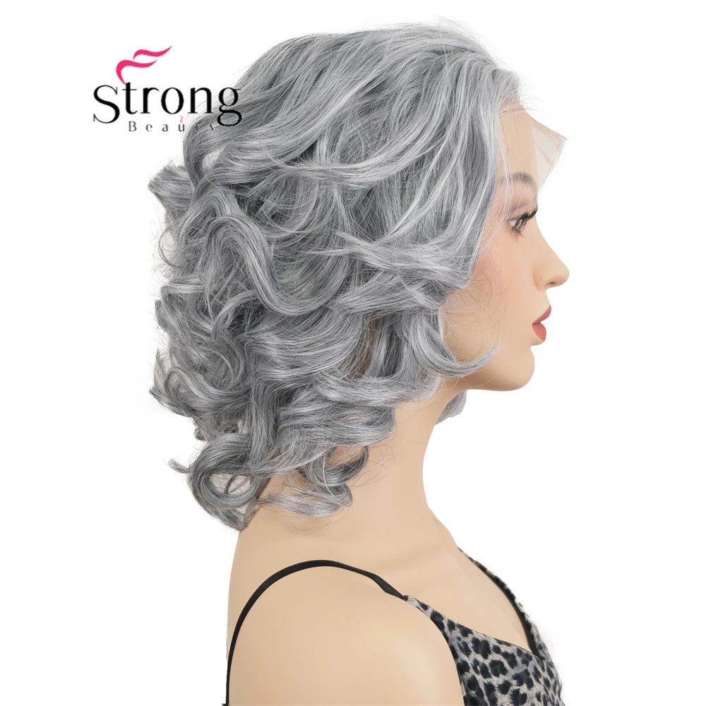 Lace Front Wigs for Women Short Curly Wig Color Naturally Synthetic Heat Resistant
