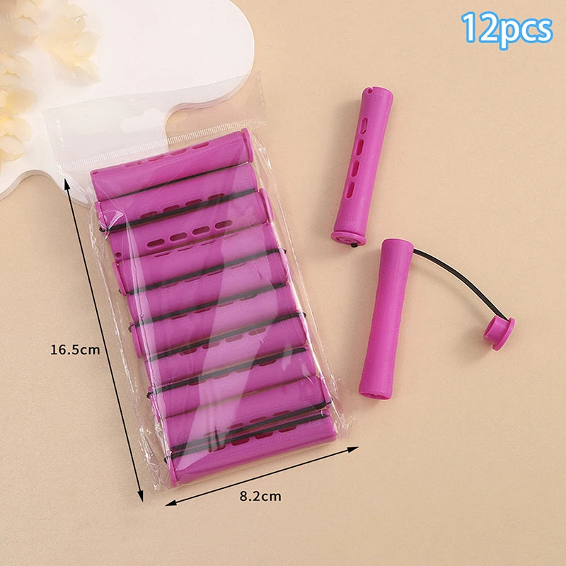 ✰✪12pcs Hair Perm Rods Short Cold Wave Rods Hair Curler No Heat Perming Rods Hair Curling Rollers Curlers Curling Hair Tools