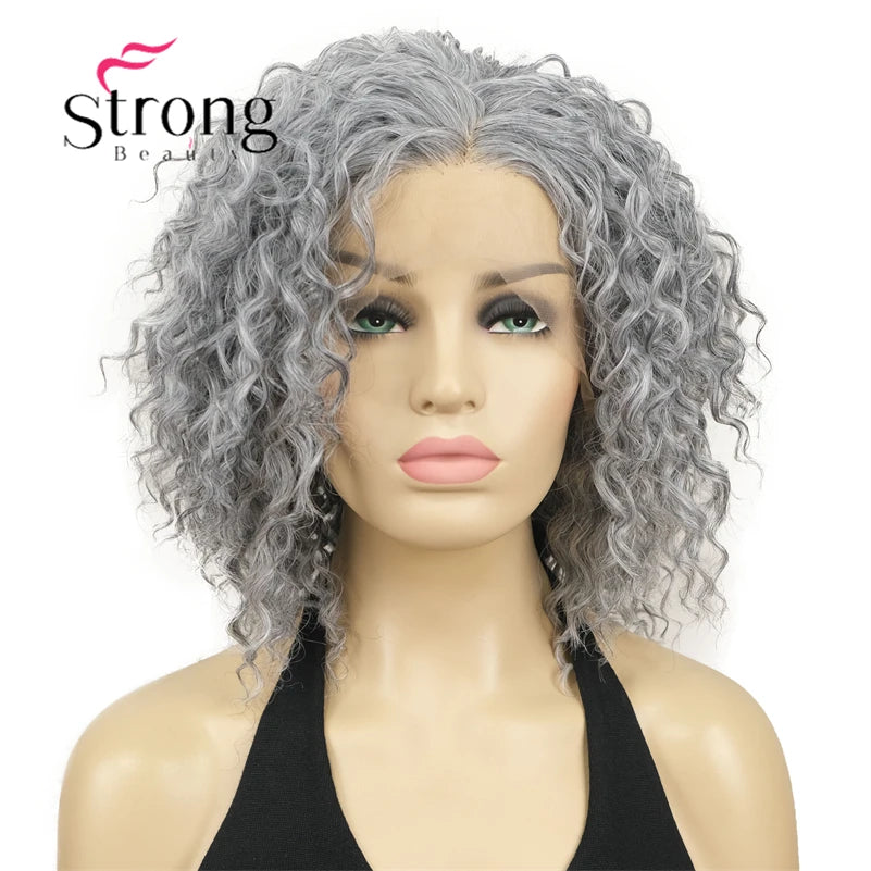 Lace Front Wigs for Women Short Curly Wig Color Naturally Synthetic Heat Resistant
