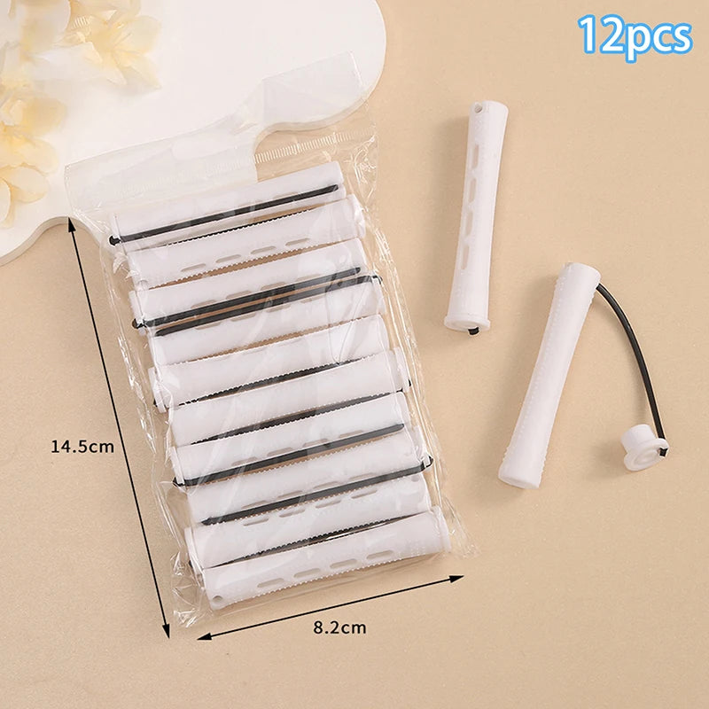✰✪12pcs Hair Perm Rods Short Cold Wave Rods Hair Curler No Heat Perming Rods Hair Curling Rollers Curlers Curling Hair Tools