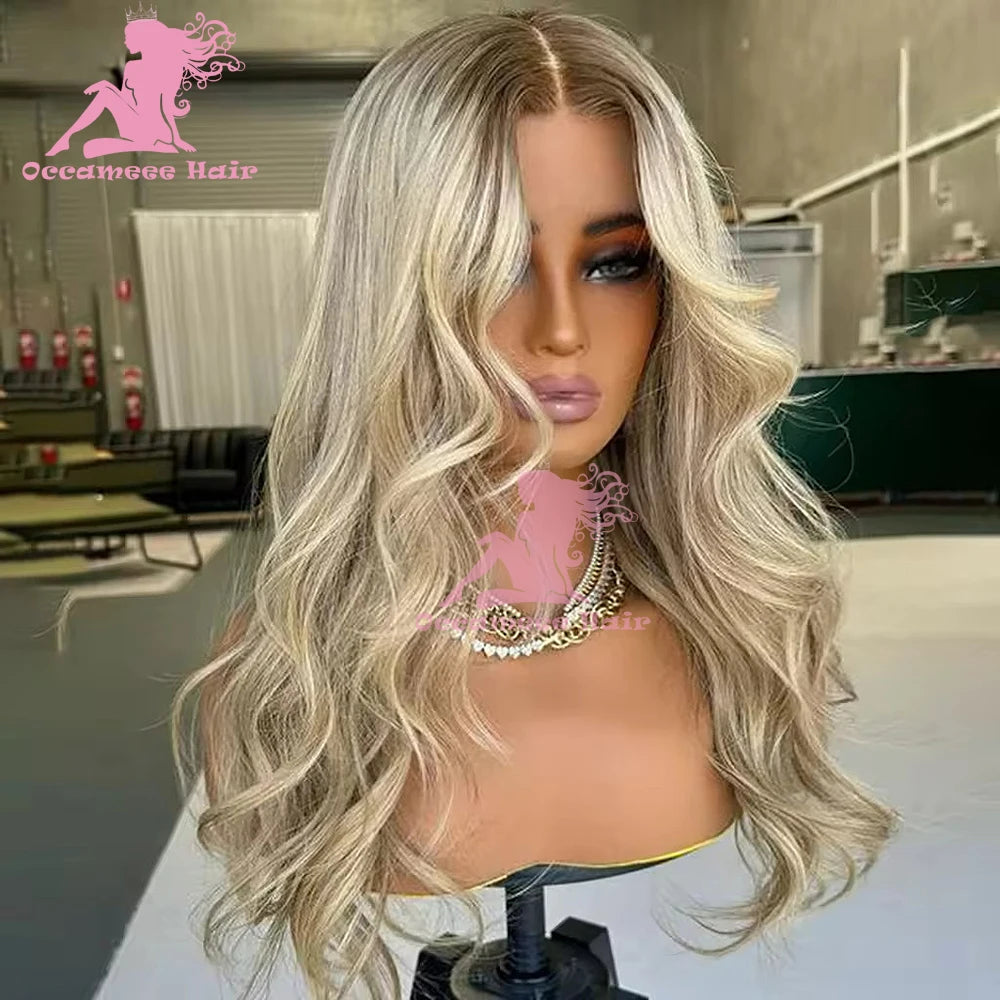Hd Lace Front Wigs 13X6 Deep Part, Indian Temple Virgin Cuticle Aligned Human Hair Hd Curly Full Lace Front Human Hair Wigs
