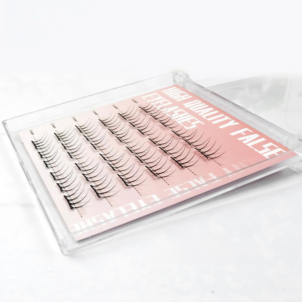 6 Rows Press on Comic Eyelash Clusters No Glue Soft Individual Anime Lashes Individual Lashes Cluster
