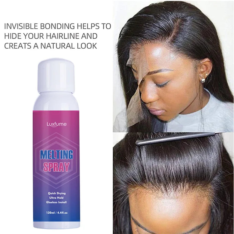 Lace Tint Spray For Wigs Lace Melting Long Lasting  And Holding Mousse Hair Adhesive For Wigs melting spray for lace wig spray